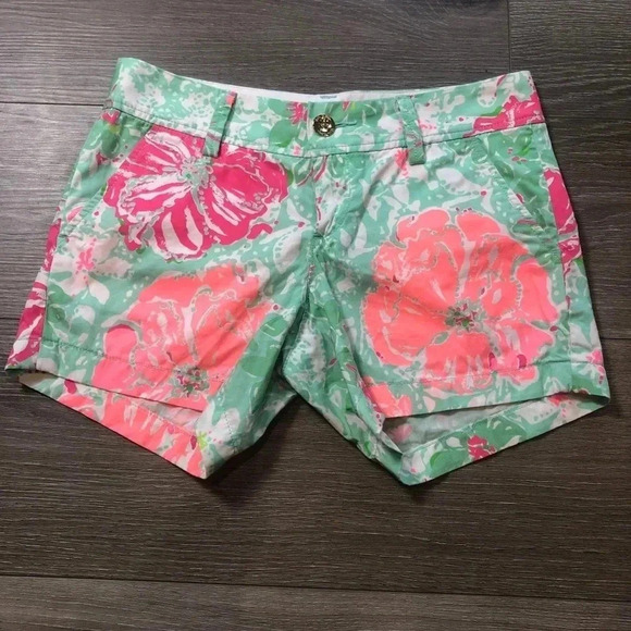 Lilly Pulitzer The Callahan Short Poolside Beach Walk Blue Size 00 - Picture 12 of 12